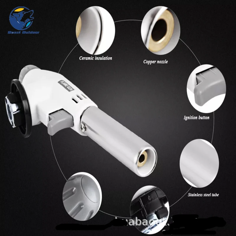 Туристический пистолет с пламенем бутановый автоматический припой для