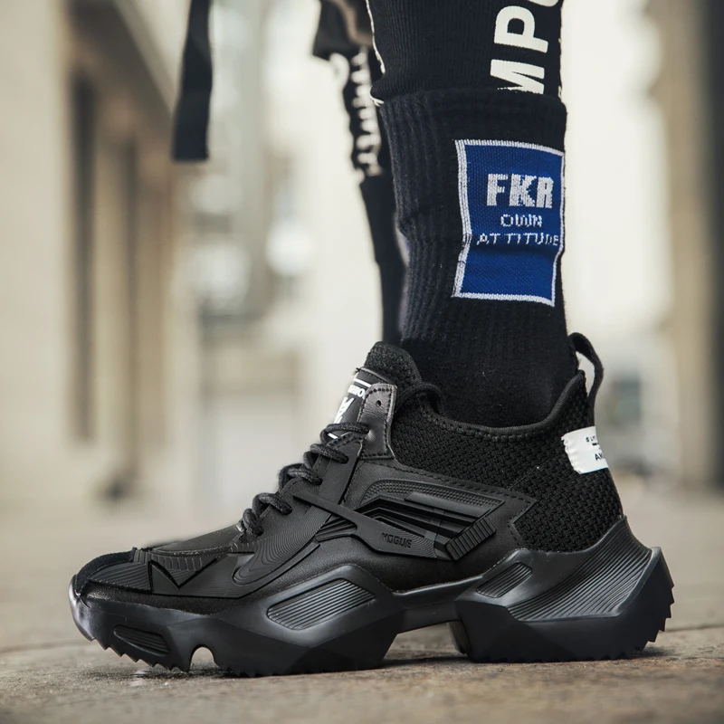 Sainimo/2019 модные кроссовки на толстой платформе мужская повседневная обувь Мужская