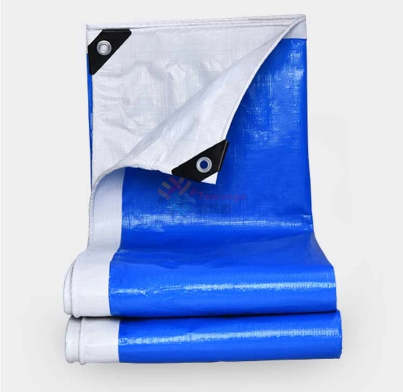 Tewango под заказ сине белый сверхпрочный Водонепроницаемый брезент 0 3 мм дождевой