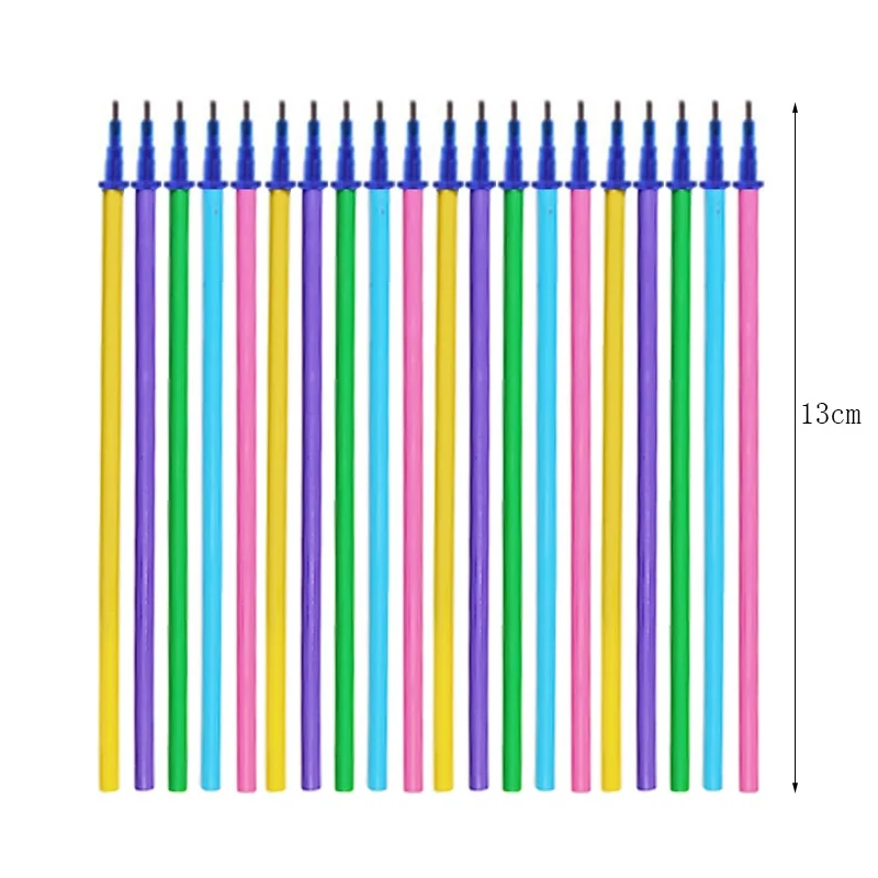 

55pcs/lot 0.5mm Colorful Erasable Refills Gel Pens Set Washable Handle Pen Rods School Office Writing Tools Kawaii Stationery