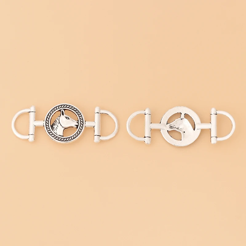 

50 шт./лот тибетские серебряные подвески-коннекторы для браслетов и ожерелий аксессуары для изготовления ювелирных изделий 43x17 мм