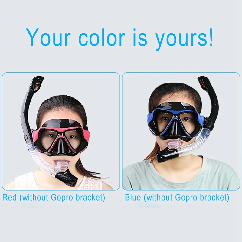 

Snorkeling Goggles Snorkeling Tube Group Anti Fog Cover Breathing Swimming Mask