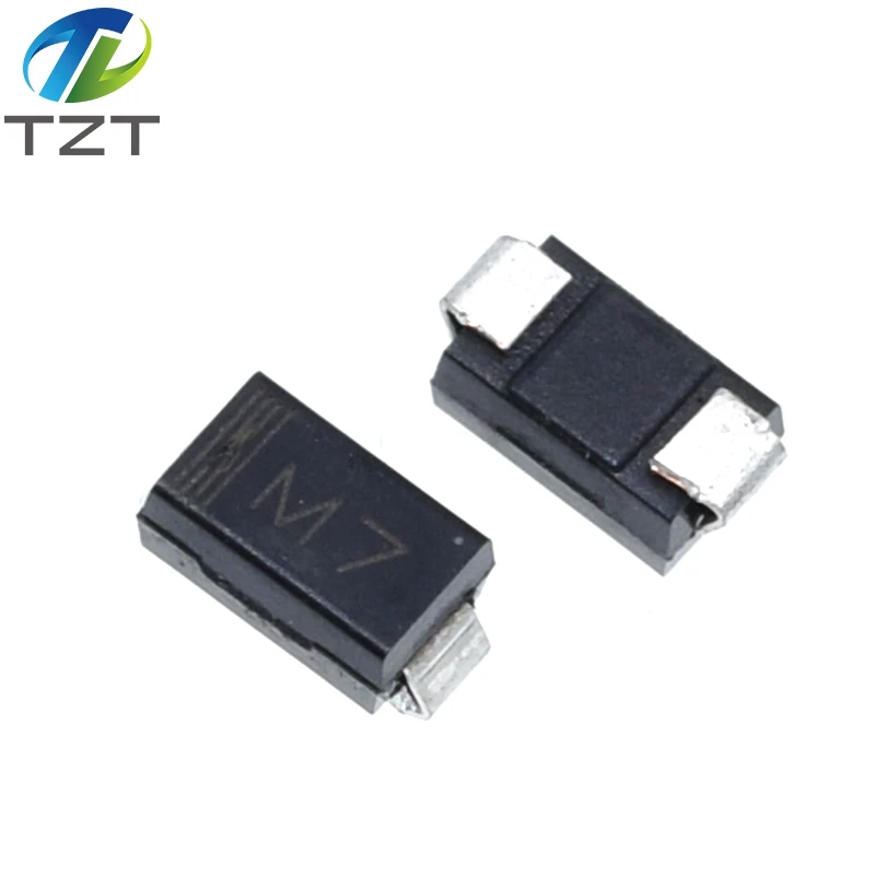 100 шт. SMD 1N4007 IN4007 выпрямительный диод 1A 1000V M7 4007 DO 41|diode 1a|rectifier diodein4007 rectifier diode |