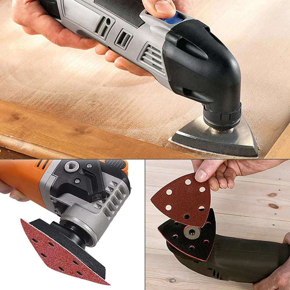 

Sander Sandpaper Sanding Tools Triangular 100pcs 90mm Abrasive Accessories