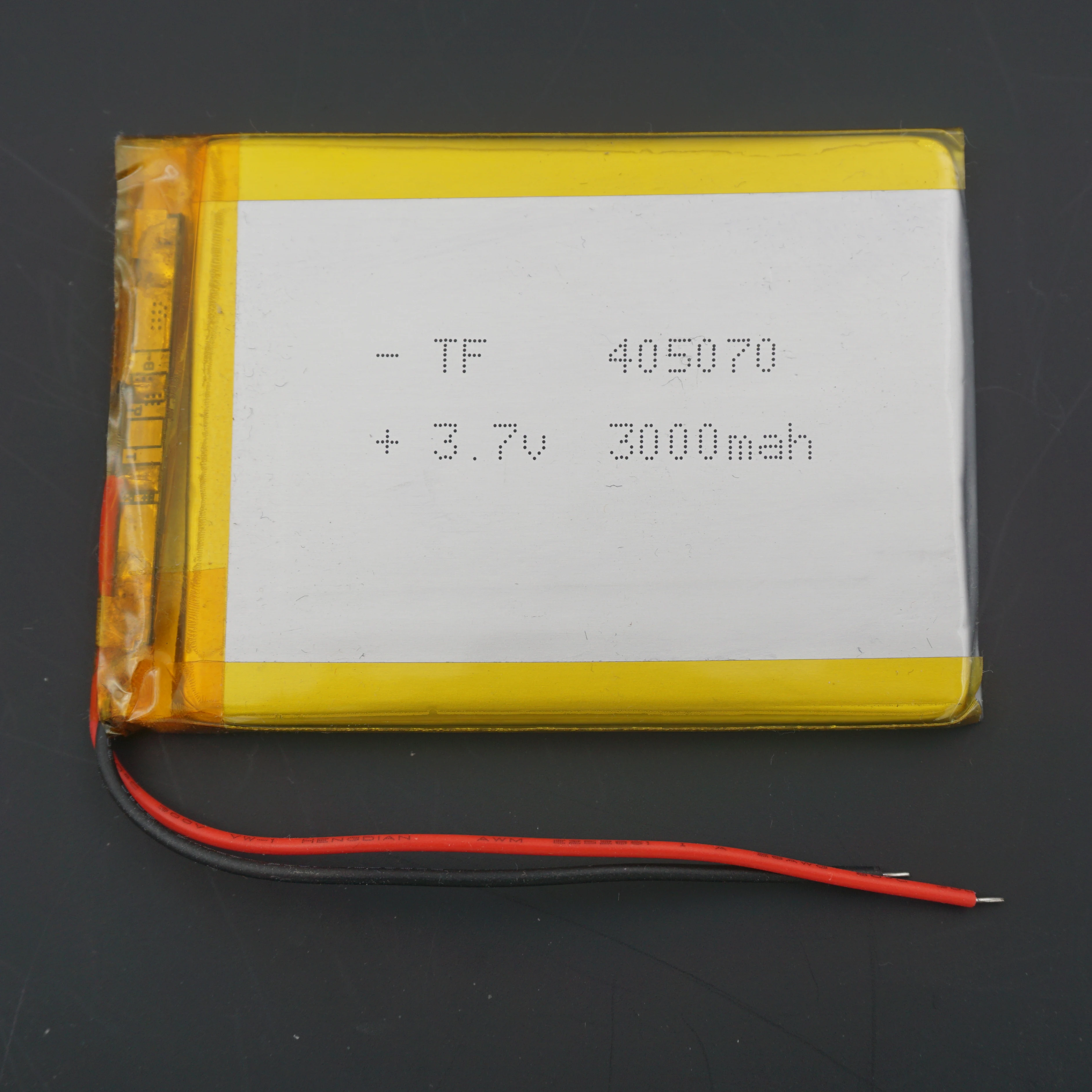 3.7V 3000 mAh 11.1Wh 405070 Rechageable Li-Polymer LiPo Li Battery For GPS Speaker DashCam PAD MID Music Player Driving Recorder