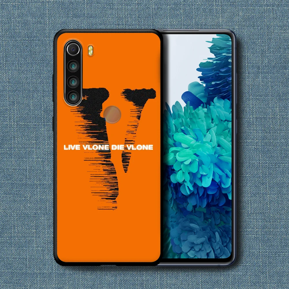 

American Trend Vlone Phone Case For Xiaomi Redmi Note 7 8 8T 9 9S 4X 7 7A 9A K30 Pro Ultra black Funda Soft Back 3D Cover