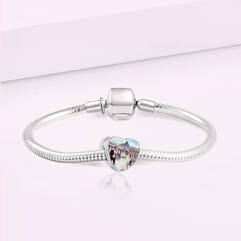 Подвески бусины из серебра 925 пробы с крестом фото на заказ сердце для