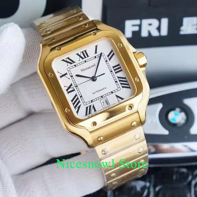 

New Replica Men Watches - (Men's Large) Case: 904L Material Dial 18K Gold Men's Top-quality New Luxury Brand Watch Fashion