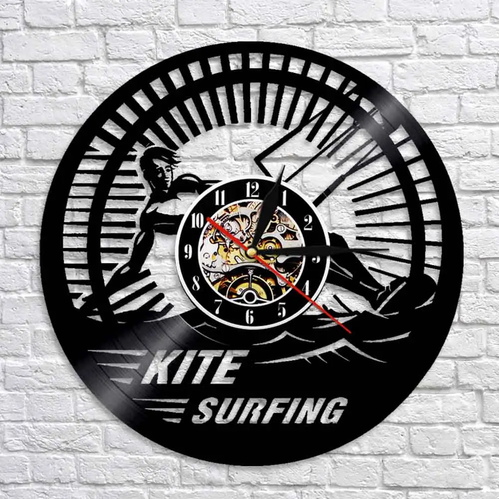 Настенные часы для кайтсерфинга домашний декор современный дизайн винтажная