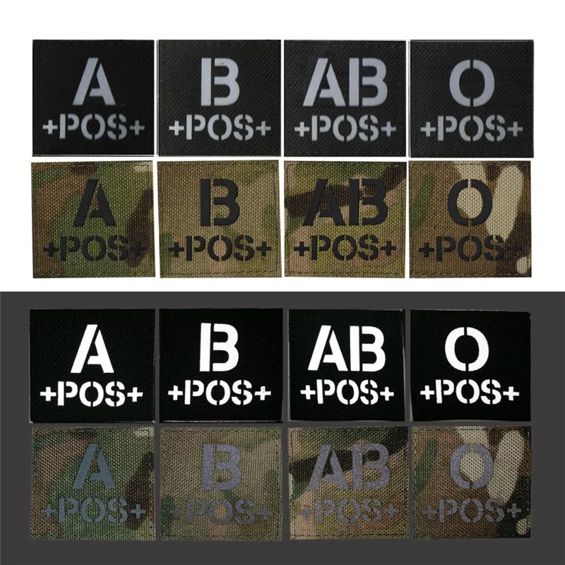 2 шт. инфракрасная повязка типа крови A + B O AB POS |