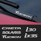 Металлическая Эмблема, Наклейки для декора автомобиля, наклейки на стеклоочиститель для Hyundai Tucson, accent, sonate, elantra ix35 i30 getz ix25