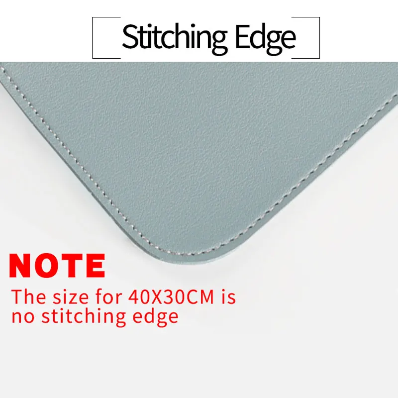 

Mouse Pad Gamer Desk Mat Portable Large Waterproof PU Leather Suede Computer Mousepad Keyboard Table Cover