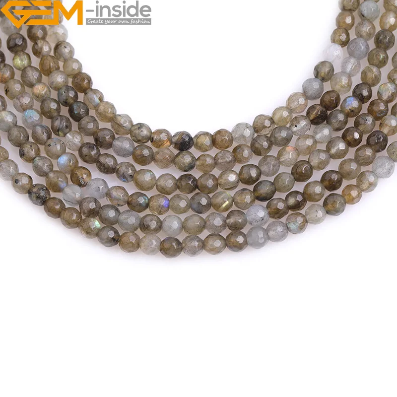 

4mm 6mm 8 mm 10mm 12mm Natural Rainbow Blue Labradorite Round Spacer Loose Beads For Jewelry Making Strand 15 Inch DIY