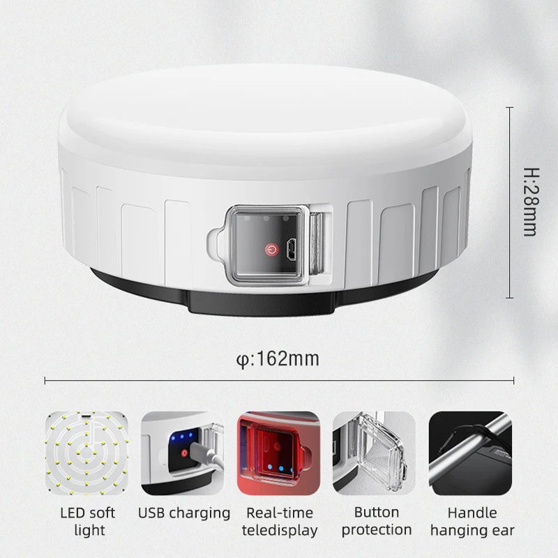 

Rechargeable LED Camping Lamp Power Failure Emergency Lighting Household Mobile High-brightness Outdoor Camping Lamp