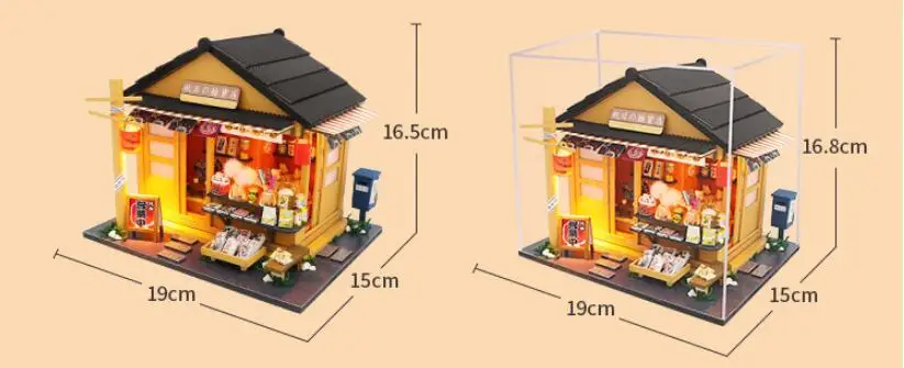 Японский магазин DIY кукольный домик деревянные кукольные домики миниатюрный кукольный домик мебель набор игрушки для детей