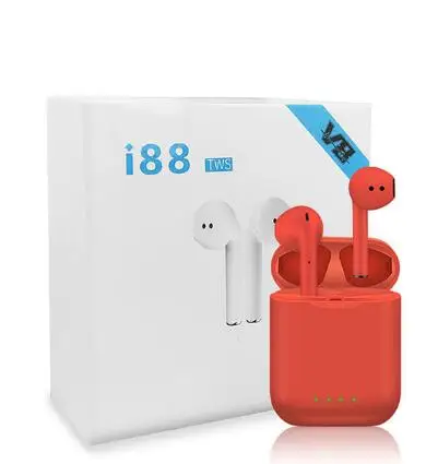 White Новейшая V8 Tws Беспроводная Bluetooth 5,0 гарнитура сенсорное управление наушники с окошком всплывающие ups для iPhone PK i10 i12 - Цвет: White