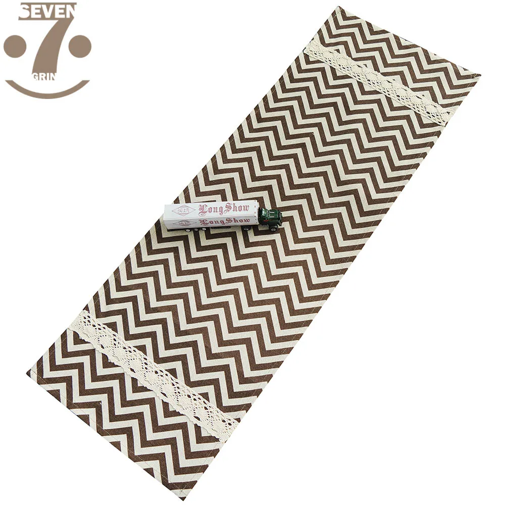 Домашний Декоративный настольный бегун в японском и корейском стиле с волнами