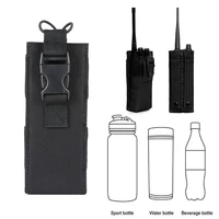 tactical molle radio walkie talkie pouch waist bag holder pocket portable interphone holster mag pouch hunting water bottle bag