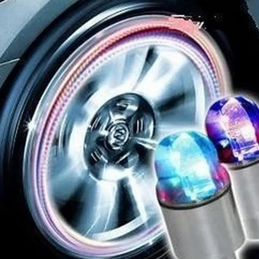 

50% HOT SALES!!! Multicolor Wheel Car Lights Tire Valve Tyres Intelligent Cool Zinc Alloy Lamp