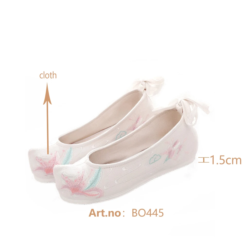 

BESCONE New Fashion Women Flats Archaistic Ankle Strap Round Toe High Quality Cloth Comfortable Shoes Slip-On Spring Flats BO445