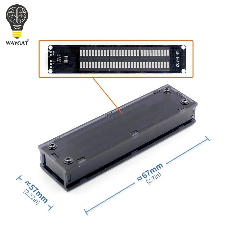 VHM-902 мини Двойной 30 уровня индикатор VU метр стерео усилитель доска Регулируемая скорость света доска с режим АРУ DIY технология