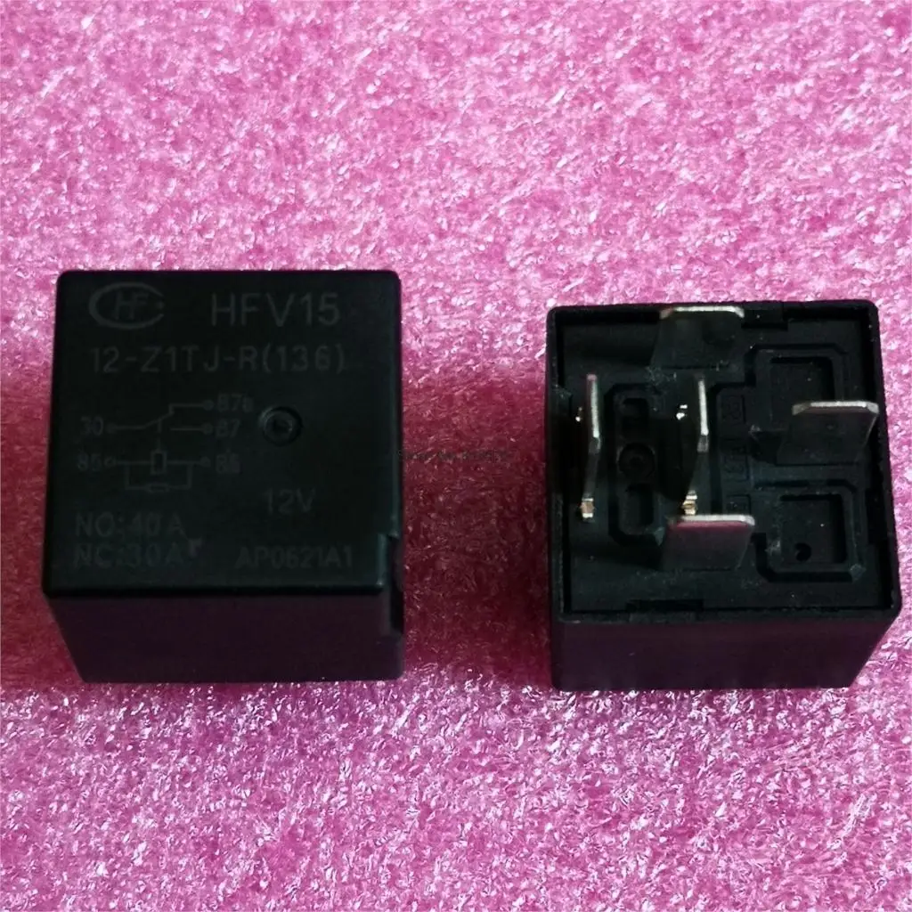 Реле 5 шт./лот HFV15 12-Z1TJ-R (136) 5-контактное 40A 12В 12-Z1TJ | Строительство и ремонт