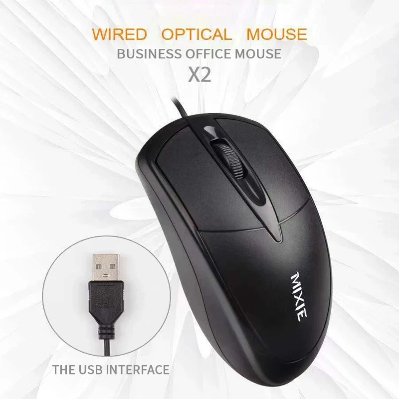 USB Проводная мышь 1000DPI регулируемая 3 кнопки оптическая для профессиональных