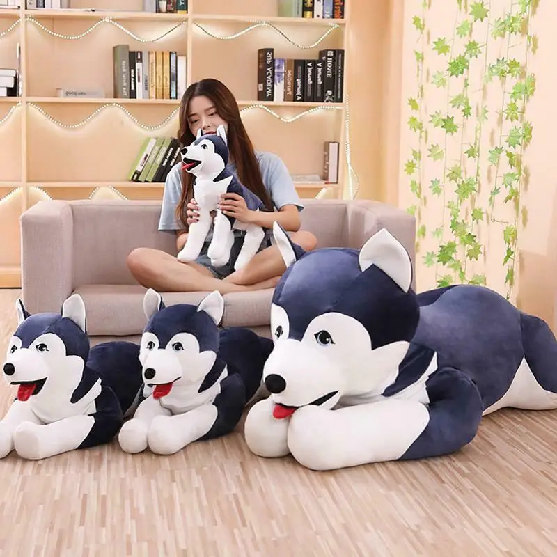 Precio Gigante Perro Husky Almohada Muñeca Enorme Husky Animal Relleno De Peluche De Juguete Animal Relleno S