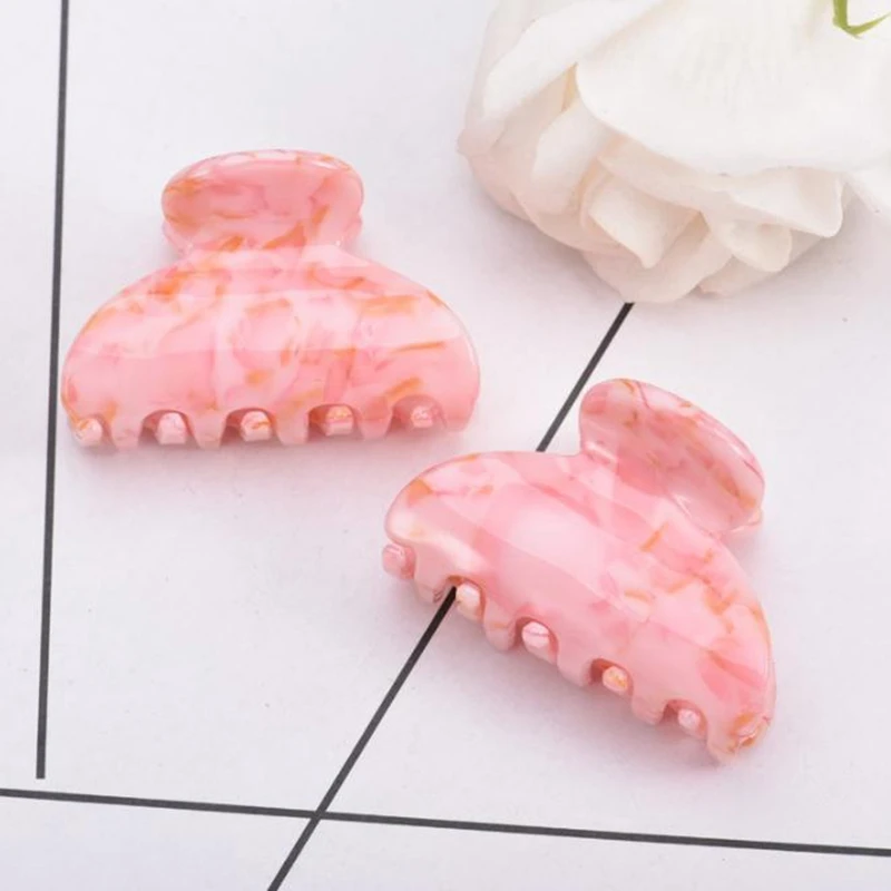 Корейские модные женские акриловые заколки для волос женщин карамельные цвета