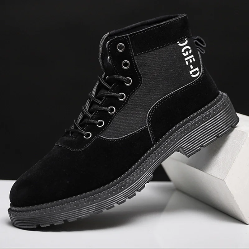 Новинка Осенняя мужская обувь коллекция 2019 года модная повседневная с высоким