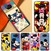 disney cartoon pink minnie mickey mouse for xiaomi civi play mix 3 6x 5x poco x3 nfc f3 gt m3 m2 x2 f2 pro c3 f1 phone case