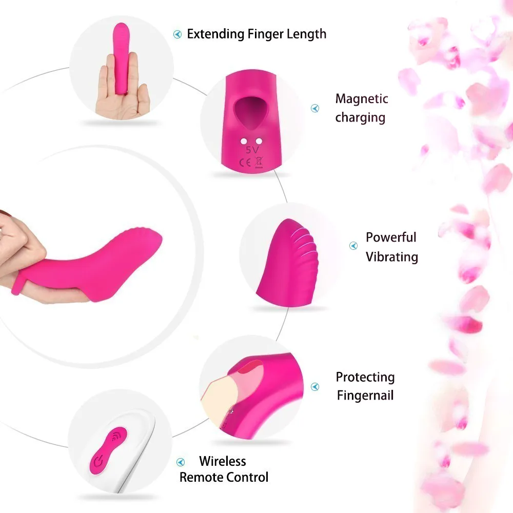 Вибратор для точки G HIMALL вибратор на палец Многоскоростной Usb Перезаряжаемый