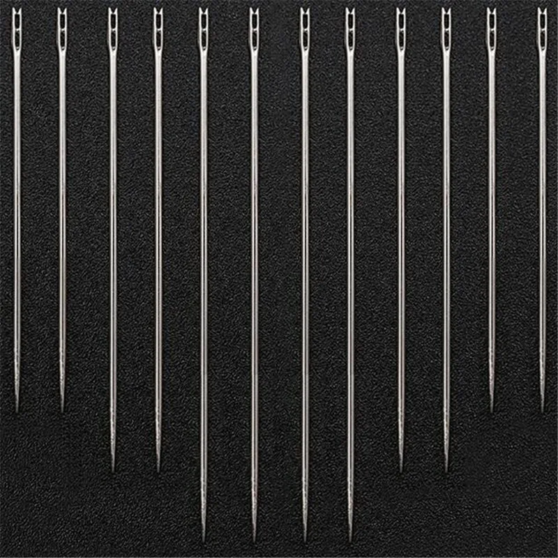 12 шт./компл. Self-threading иглы бытовой Вышивка крестом инструмент 36 мм, 38 мм, 42 мм, иглы для слепых швейная фурнитура