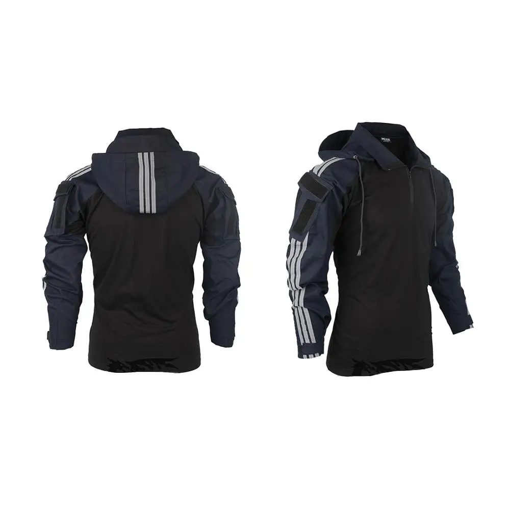 Тактическая рубашка BACRAFT с длинным рукавом-темно-синий XS/S/M/L/XL/XXL |