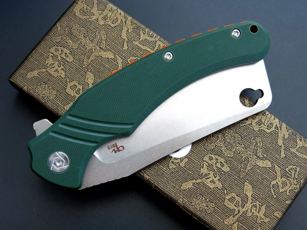 

Ch 3531 flipper knife D2 blade quick open folding knife G10 handle outdoor EDC tactical camping adventure multi-function knife