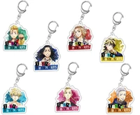 cartoon anime keychain tokyo revengers character cute acrylic key ring bag car for women man holder cosplay fans trinket jewelry
