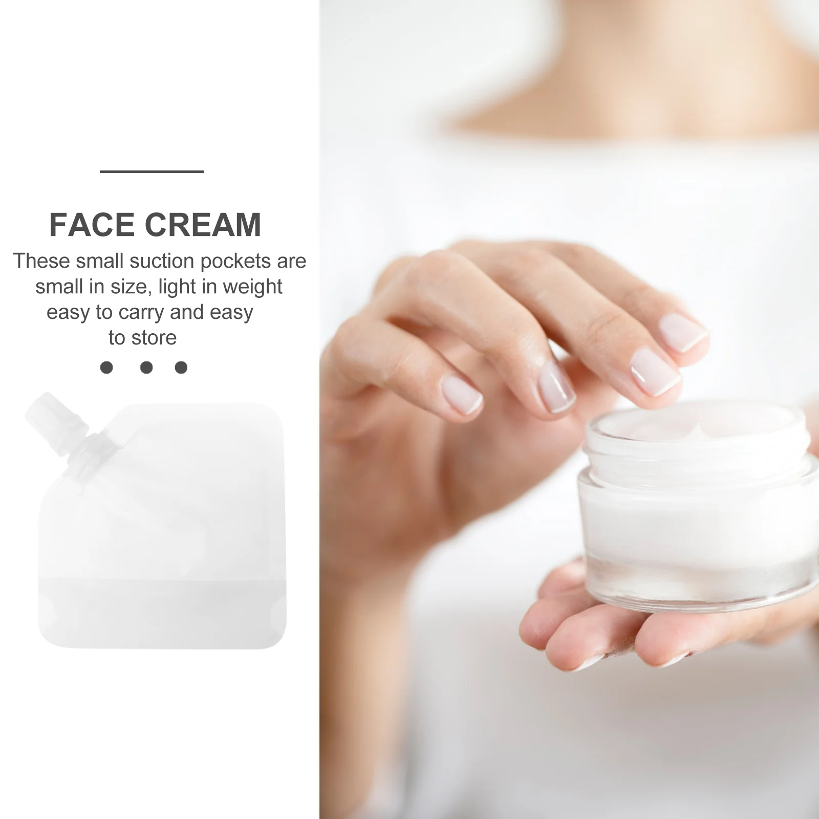20PCS Suction Mouth Lotion Sample Bag Self-supporting 30ml | Красота и здоровье