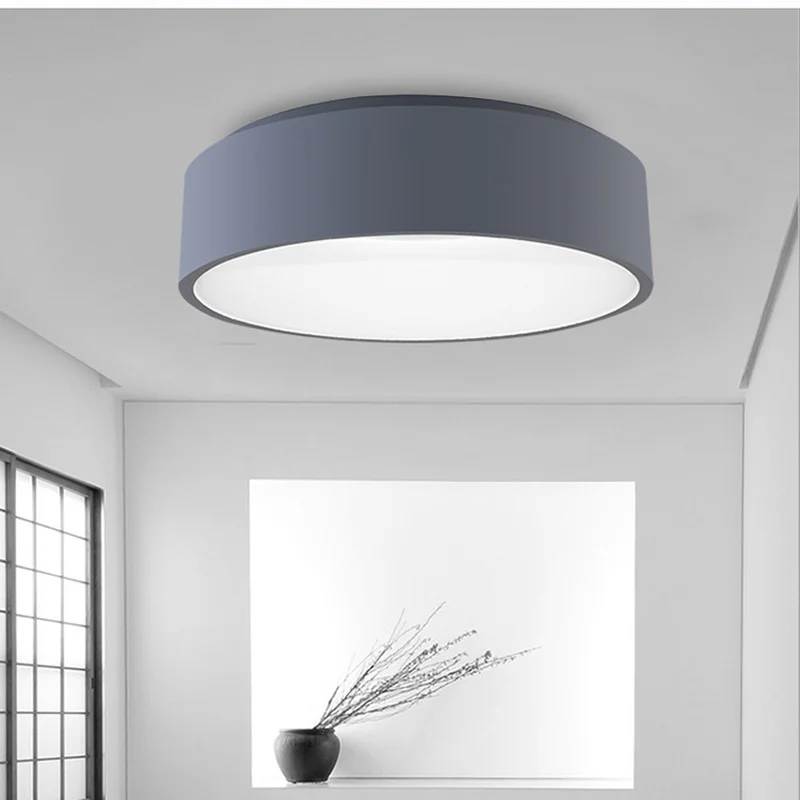 Современный минимализм светодиодный потолочный светильник круглый домашний