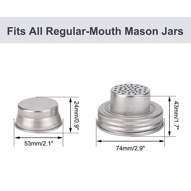 1 шт. крышки для шейкера Mason Jar коктейли или ваши лучшие сухие смешанные специи