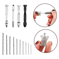 metal hand drill equipments uv resin mold tools set and handmade jewelry tool with 0 8mm 3 0mm drill screw for resin casting