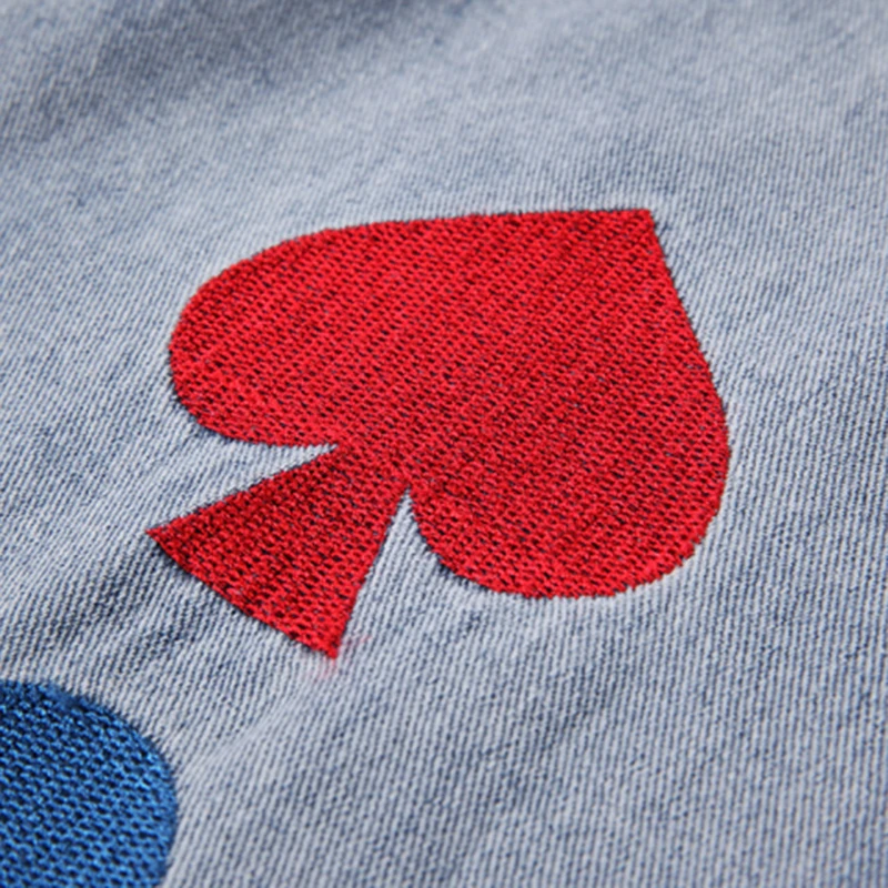 

CHICEVER Print Hit Color Denim Pant For Women High Waist Full Length Patchwork Pockets Straight Jeans Female Spring Fashion 2021