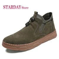 new mens shoes comfortable casual shoes spring and autumn men shoes breathable fashion leather shoes lightweight handmade shoes