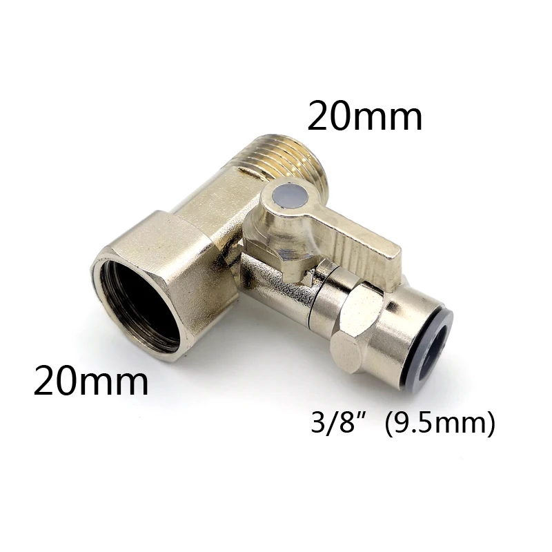 1/" до 3/8"(9,5 мм) 1/" до 1/4"(6,5 мм) шаровой фильтр для воды обратного осмоса