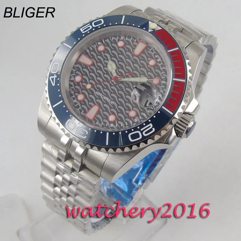 

40mm Sterile dial ceramic bezel jubilee Sapphire date automatic mens Watch