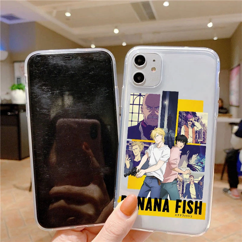 Чехлы с рисунком аниме банан и рыба для Samsung Galaxy A52 A51 A72 A71 S21 S20 FE S10 S9 Plus S10E Note 20 Ultra 10