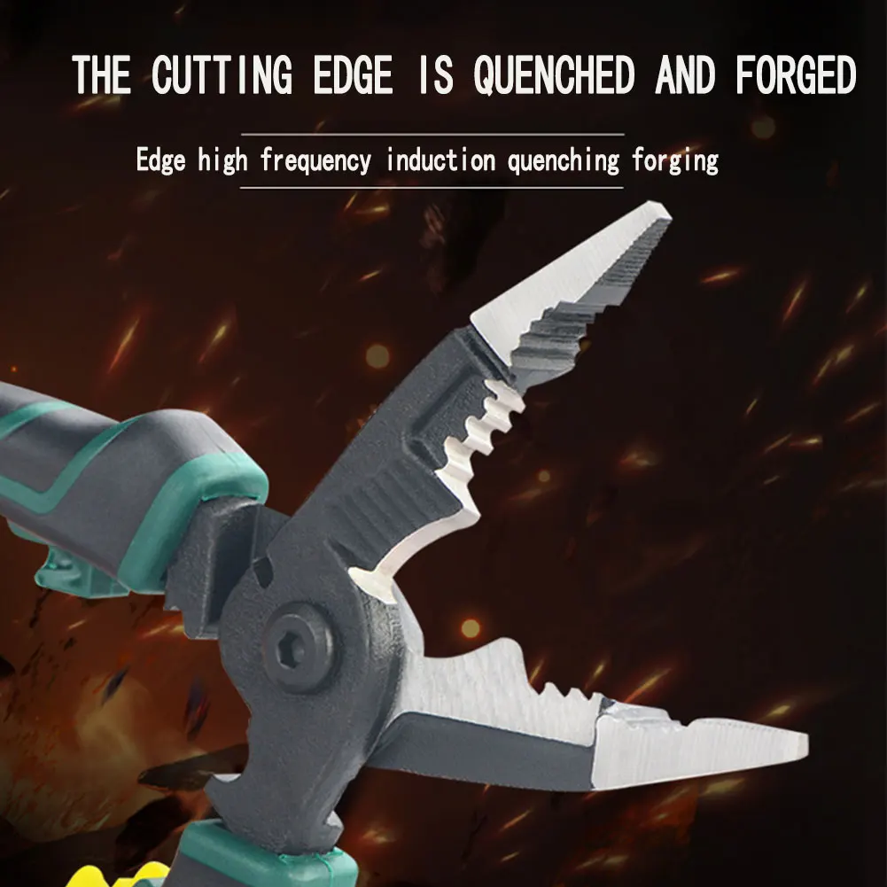 

Wire Stripper Pliers Self-Adjusting Wire Crimper Automatic 6 in 1 Electrician Pliers Cable Stripper Multi functional Crimpper