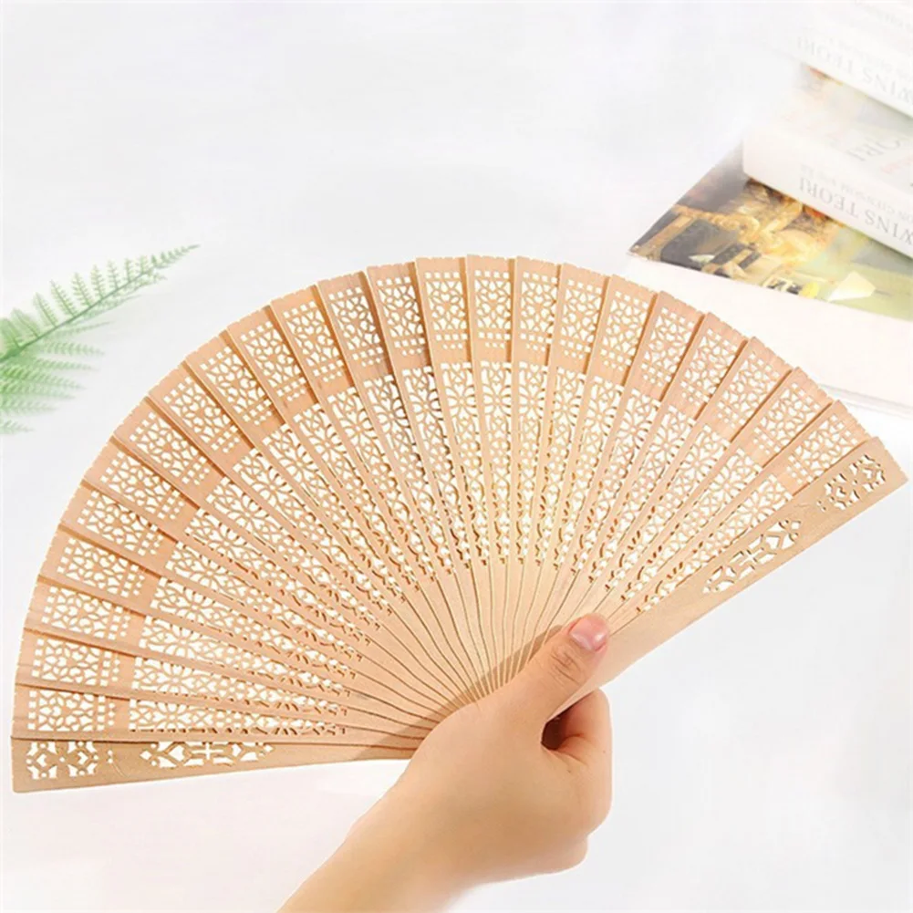 Деревянные вееры из сандалового дерева 12 шт|Декоративные вееры| |