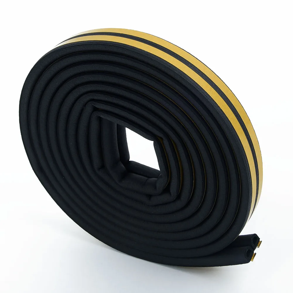 5 метров уплотнительная лента Звукоизолированные двери окна шкафа 9x6 мм D Тип