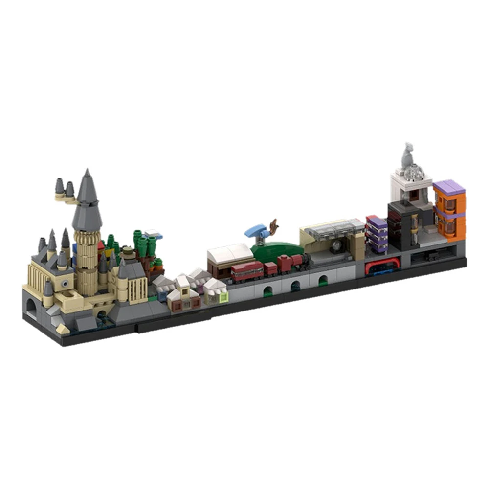 621 шт. волшебный замок Skyline архитектура здание Мпц блоки игрушка Сделай Сам