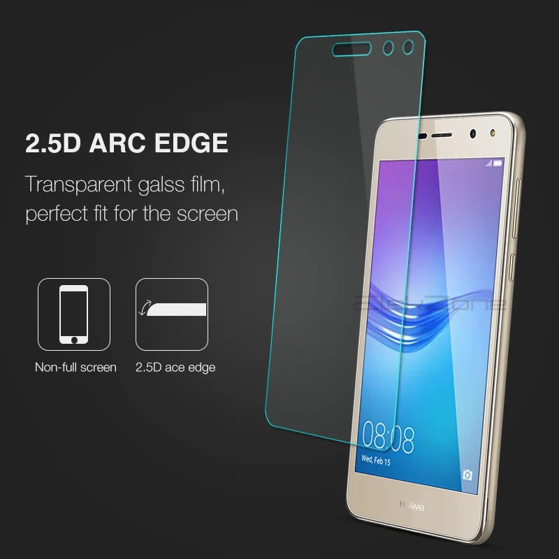 Нано-покрытие 9H HD экран телефона Закаленное стекло пленка для huawei Y5 2017 2.5D